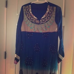 Pakistani/Bollywood ombré salwar kameez